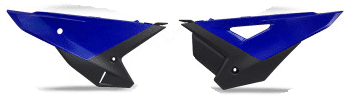 UFO Zijnummerborden Blauw/Zwart Factory Replica 2026 Honda CRF 250R 2025- & CRF 450R 2025 - MxProStoreParts