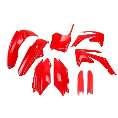 UFO Kunststoff-Kit Rot Honda CRF 250R 2011 - 2013 & CRF 450R 2011 - 2012 (vollständiges Kit) – MxProStoreParts
