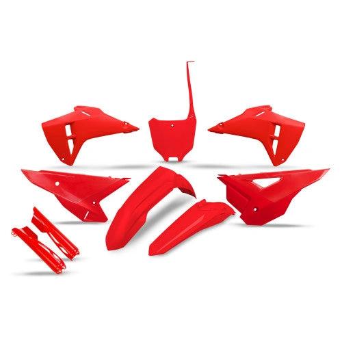 UFO Kunststoffkit Rote Honda CRF 250R 2022 – 2024 & CRF 450R 2021 – 2024 (Restyle-Kit 2025) – MxProStoreParts