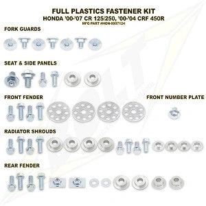 Komplettes Kunststoffschrauben-Set für Honda CR 125R/250R 00 - 07 und CRF 450R 02 - 04 - MxProStoreParts