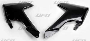 UFO radiator kappen Zwart Husqvarna TC 125 16 - 18 & TC 250 17 - 18 & FC 250/350/450 16 - 18 & TE 250/300 17 - 19 & FE 250/350/450/501 17 - 19 - MxProStoreParts