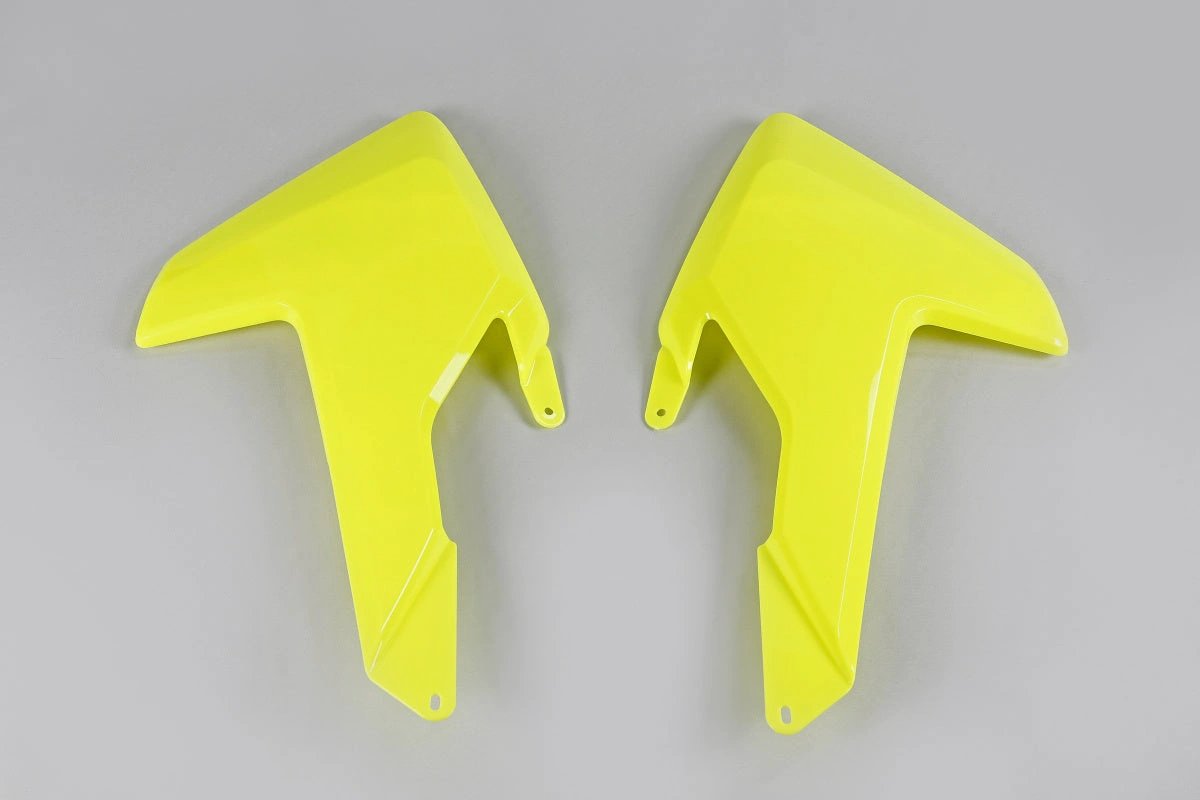 UFO Kühlerkappen Fluor Gelb für Husqvarna TC 125 16 - 18 & TC 250 17 - 18 & FC 250/350/450 16 - 18 & TE 250/300 17 - 19 & FE 250/350/450/501 17 - 19 - MxProStoreParts