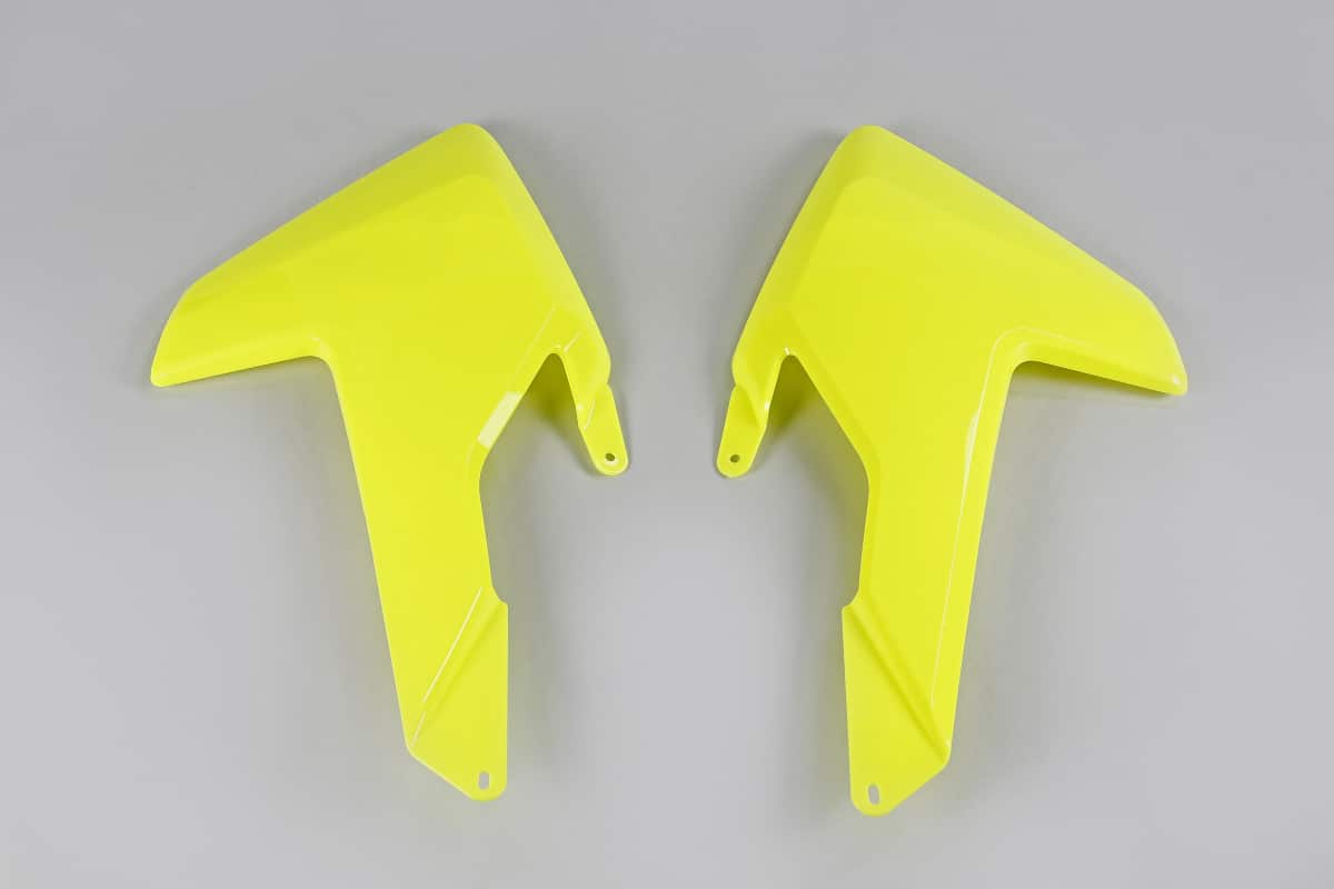 UFO radiator kappen Fluor Geel Husqvarna TC 125 16-18 & TC 250 17-18 & FC 250/350/450 16-18 & TE 250/300 17-19 & FE 250/350/450/501 17-19