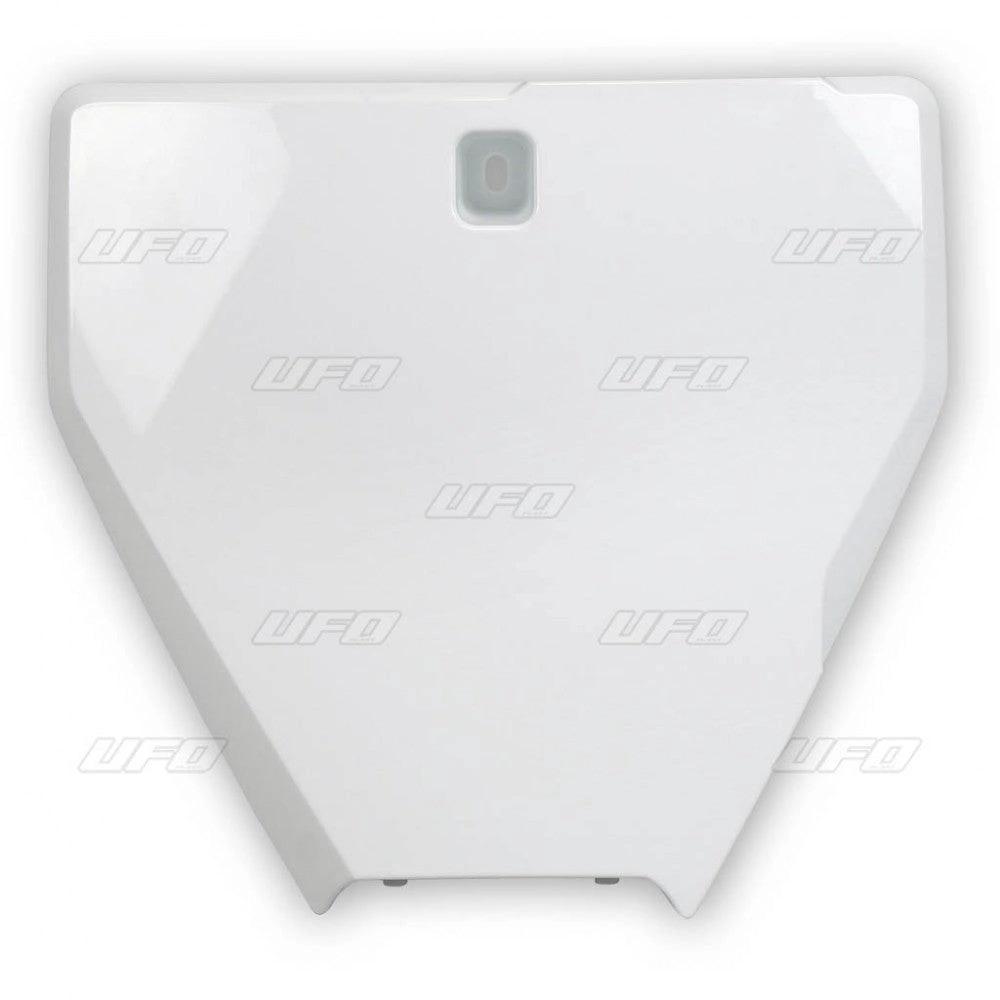 UFO vorderes Nummernschild Weiß Husqvarna TC/FC 125/250/350/450 16 – sowie TC 250 17 – MxProStoreParts