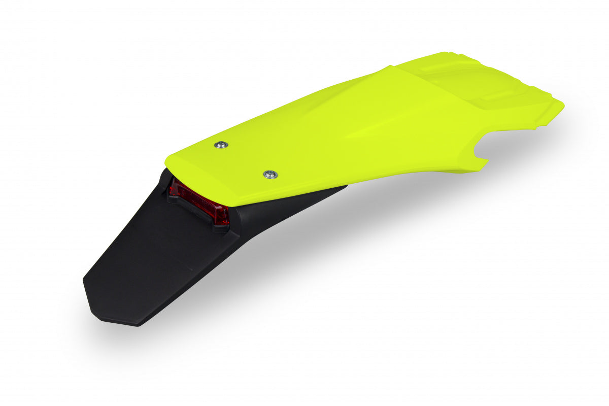 UFO Enduro Rear Fender Fluor Yellow Husqvarna TE/FE 250-501 2020-2023