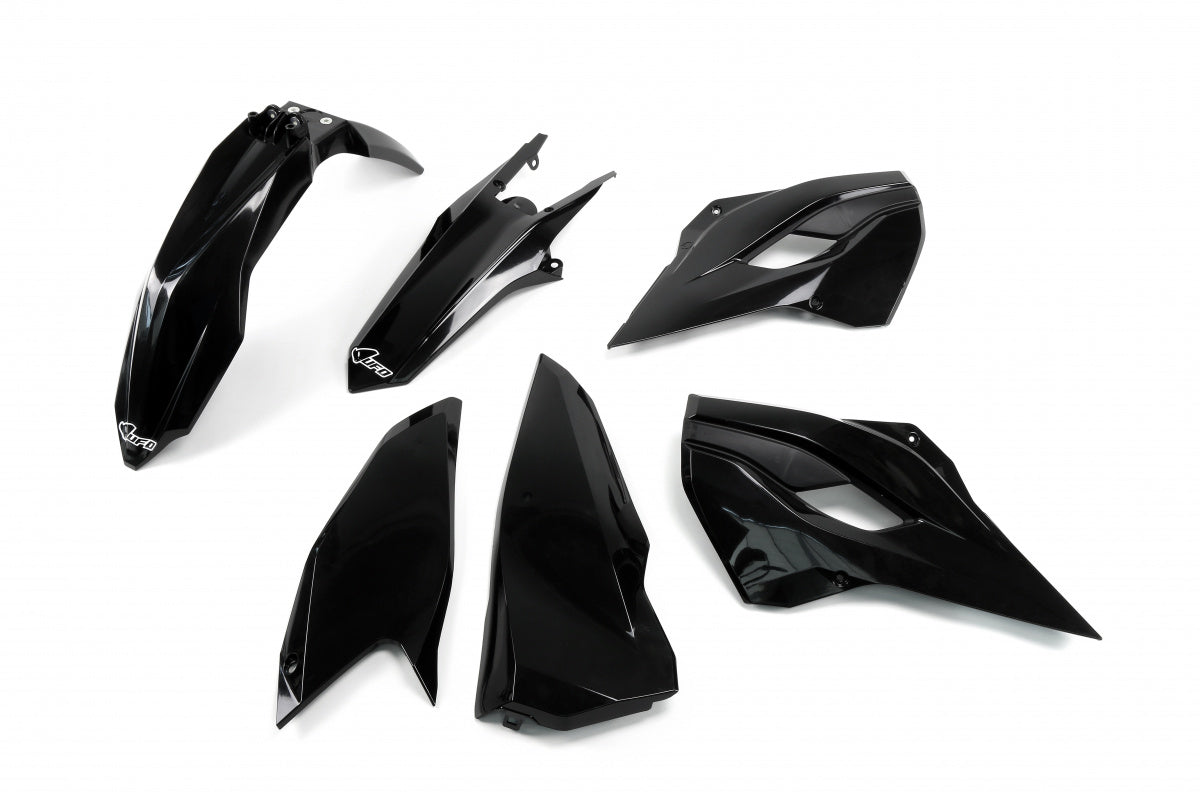 UFO plastic kit Zwart Husqvarna TE/FE 125/250/350/450/501 2015-2016
