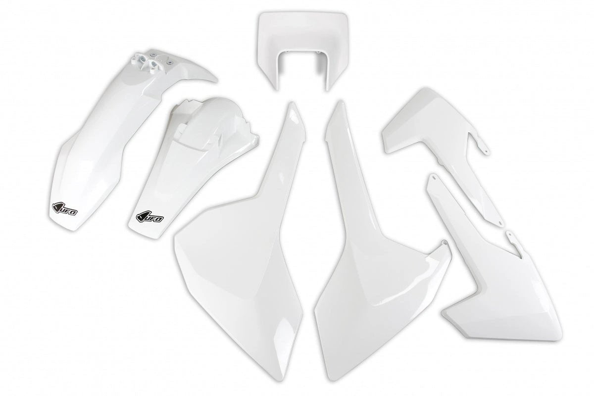 UFO Kunststoffkit Weiß/OEM 2019 Husqvarna TE/FE 250/300/350/450/501 17 - 19 - MxProStoreParts