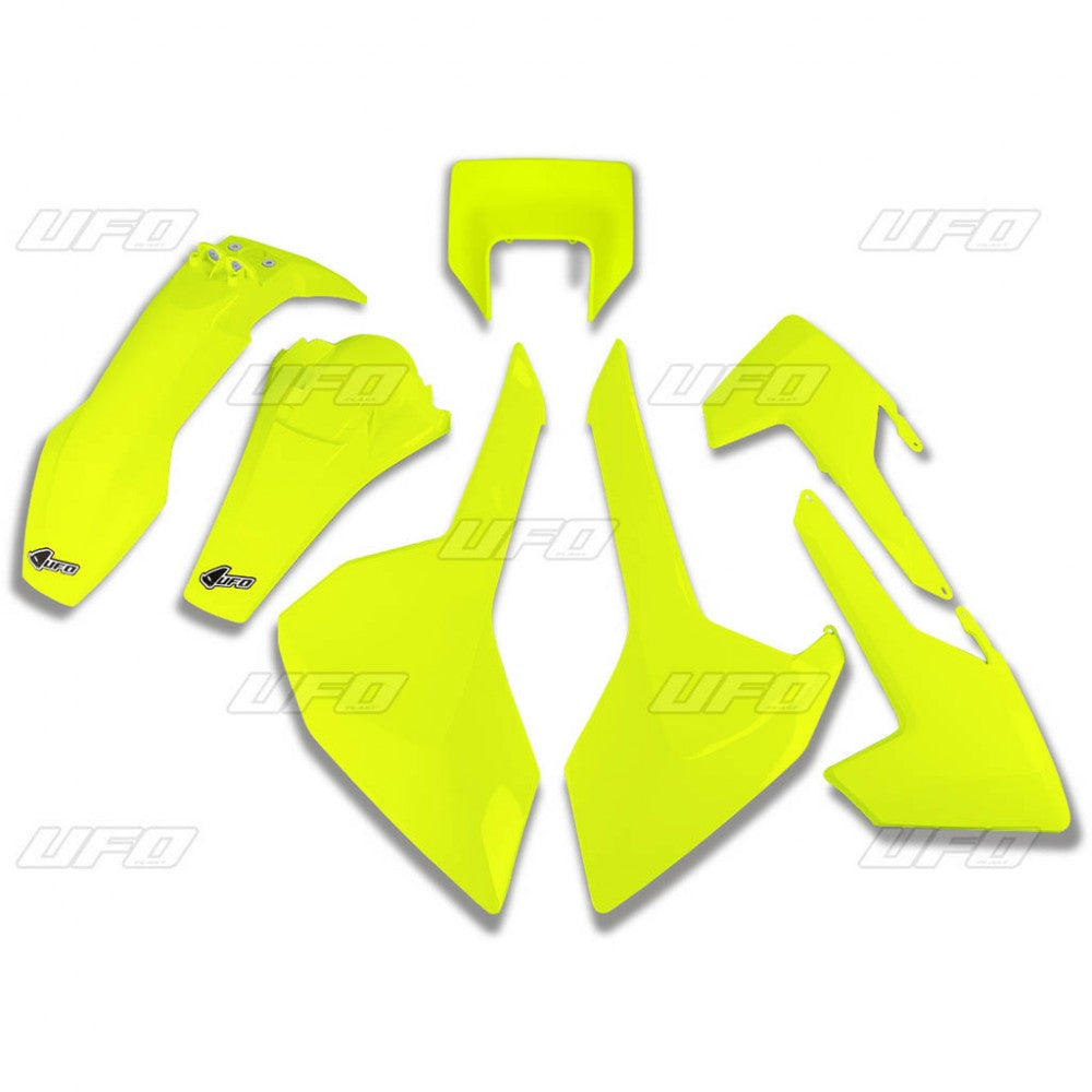 UFO plastic kit Fluor Yellow Husqvarna TE/FE 250/300/350/450/501 17-19