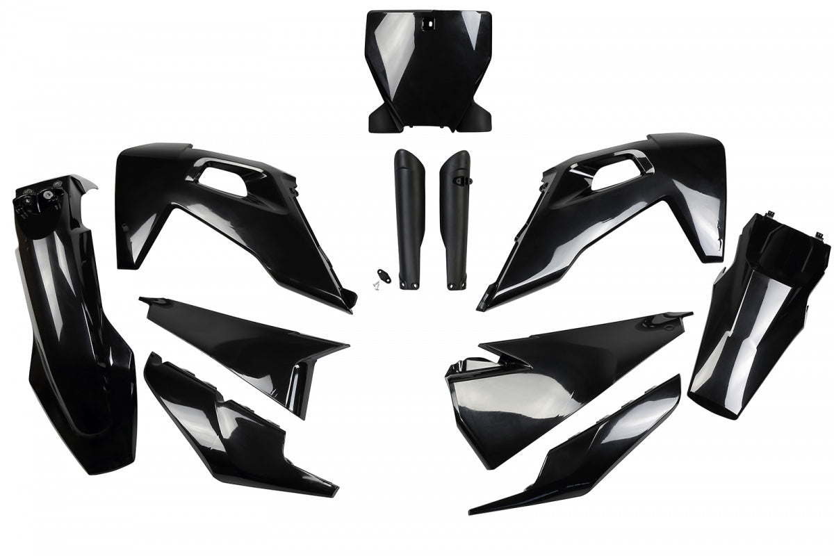 UFO plastic kit Zwart Husqvarna TC/FC 125/250/350/450 2019-2022 ( full kit )