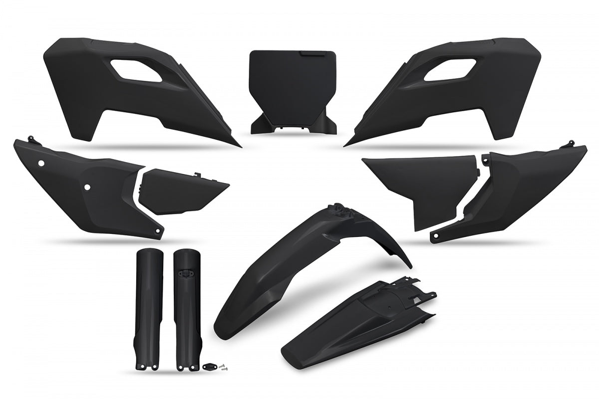 UFO plastic kit Zwart Husqvarna TC/FC 125/250/350/450 2023- ( full kit )