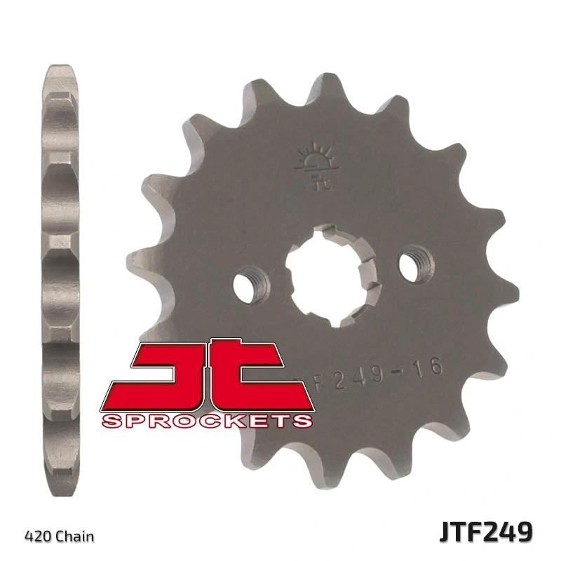JT Sprockets steel front sprocket for 420 chain Kawasaki KLX 110 02-23