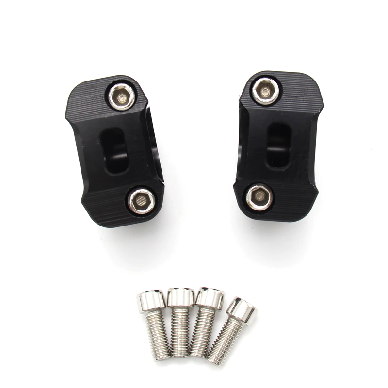 Airtime Handlebar Clamps for 22mm handlebars to 28.6mm universal (Black)