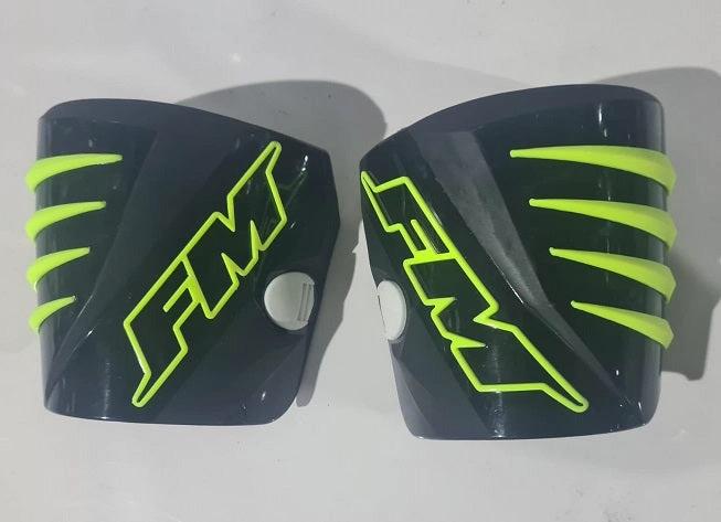 FM Racing Vorplatte für Typhoon 3 MX-Stiefel Neon Gelb / Schwarz ST.004.TY.3 2022 Kollektion - MxProStoreParts