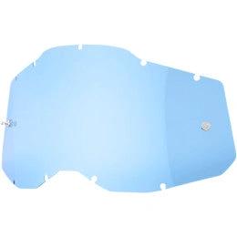 X - Fun blaue Linse für 100% Accuri 2/Strata 2/Racecraft 2 Abziehlinse - MxProStoreParts