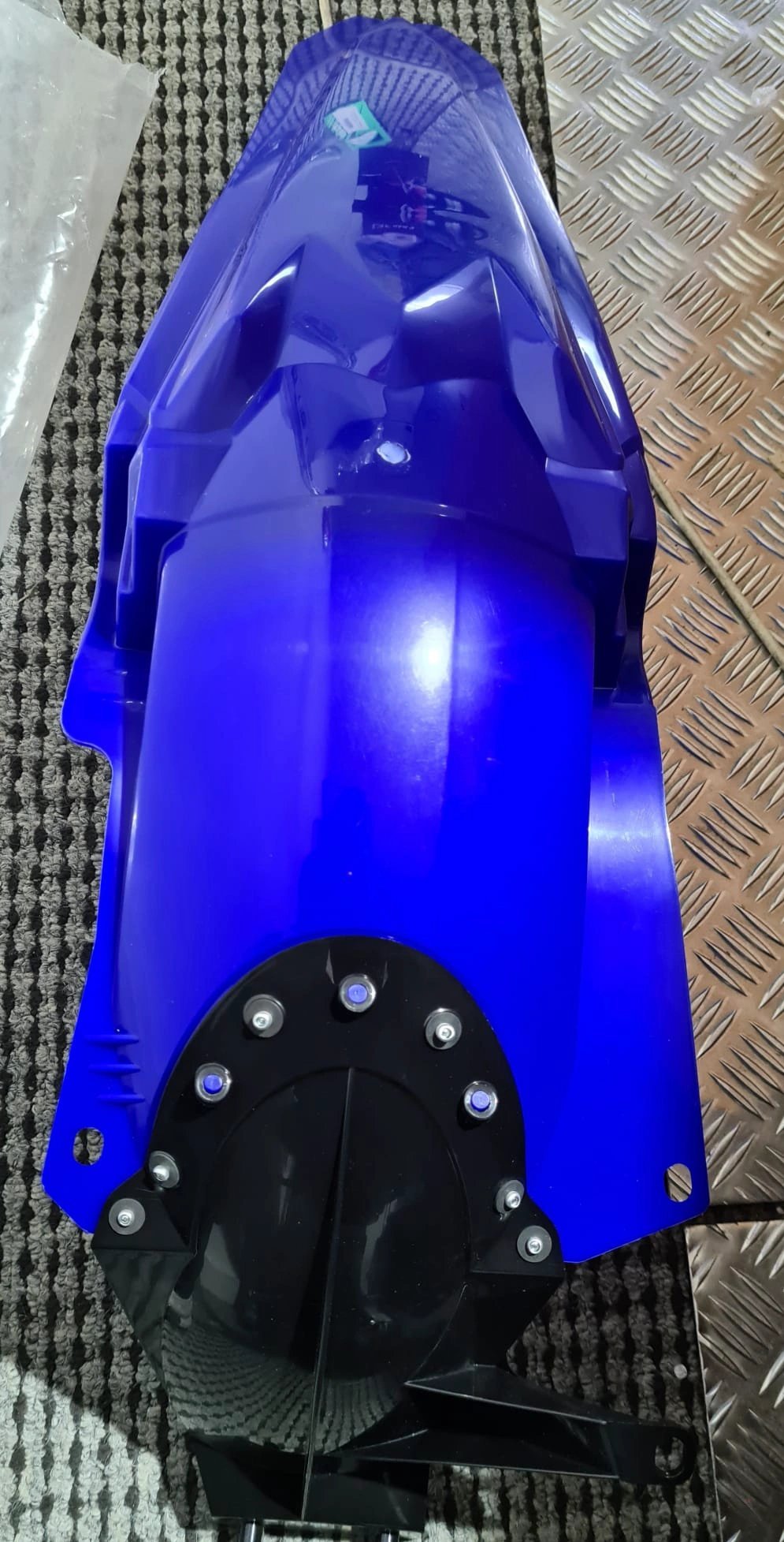 UFO Achterspatbord Blauw + interne deel Zwart Yamaha YZ 450F 2010 - 2013 - MxProStoreParts