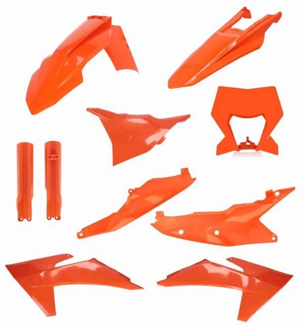 UFO plastic kit Oranje ( Full kit ) KTM EXC/EXC - F 250/300/350/450/500 2024 - MxProStoreParts