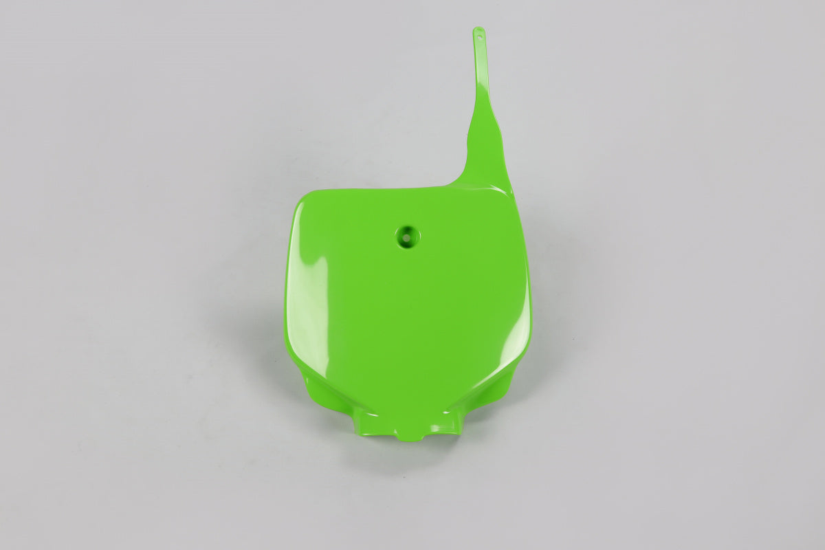 UFO front license plate Green Kawasaki KX 85 1998-2013