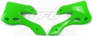 UFO Radiatorkappen grün für Kawasaki KX 125/250 99 - 02 - MxProStoreParts