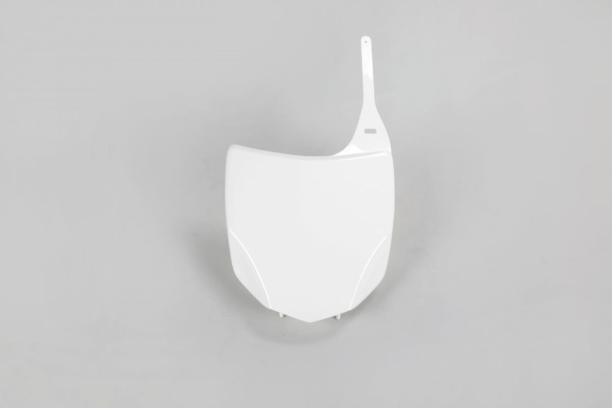UFO front license plate white Kawasaki KX 250F/450F 2009-2012