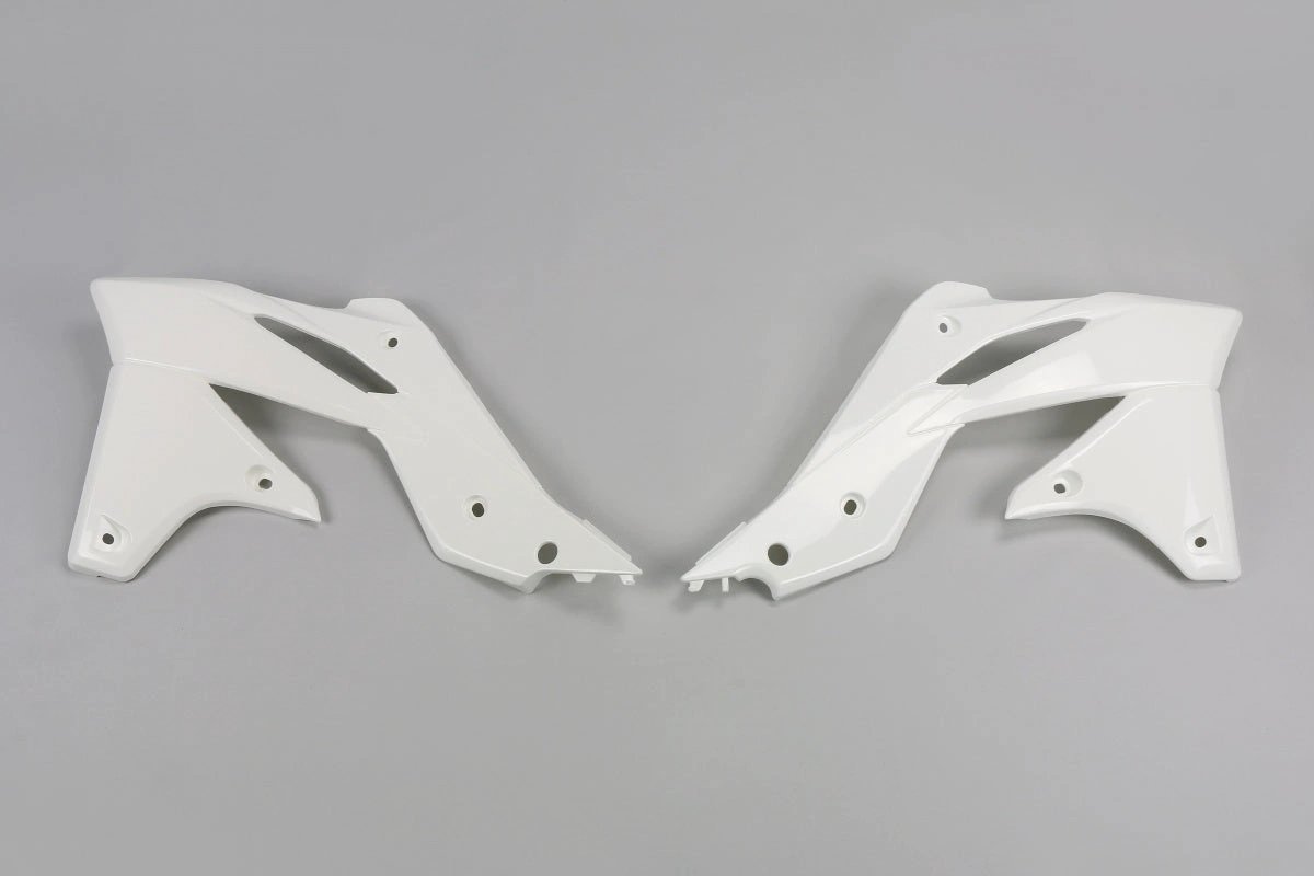Racetech weiße Radiatorkappen für Kawasaki KX 250F 2013 – 2016 – MxProStoreParts