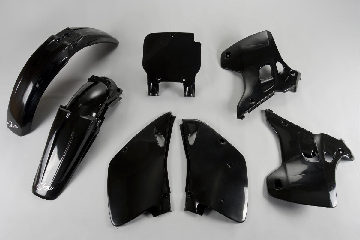 UFO plastic kit Zwart Kawasaki KX 125/250 93