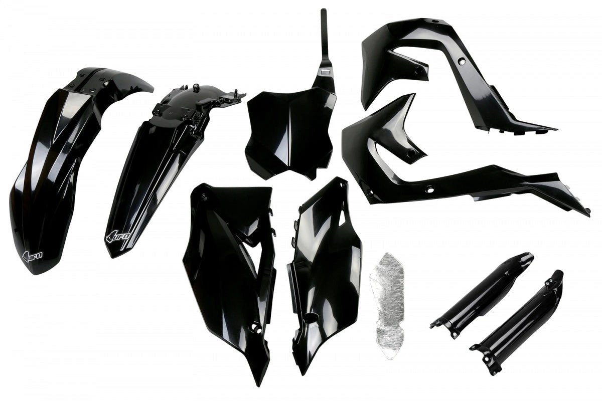 UFO plastic kit Zwart Kawasaki KX 250F 2021 - 2024 & KX 450F 2019 - 2023 ( full kit ) - MxProStoreParts