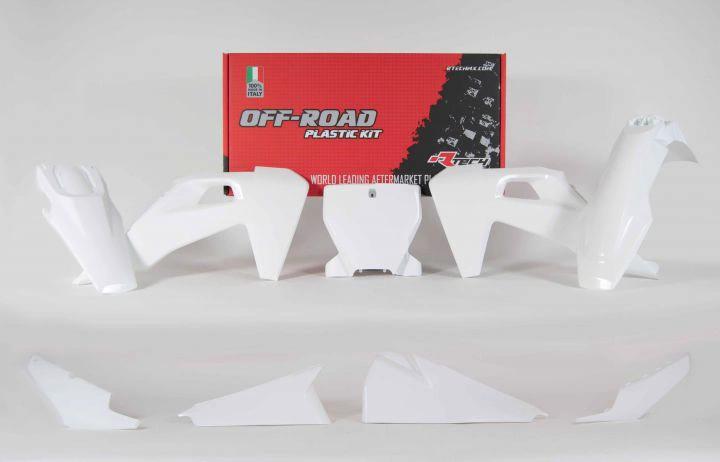 Racetech Kunststoffkit Weiß Husqvarna TC/FC 125/250/350/450 19 - MxProStoreParts