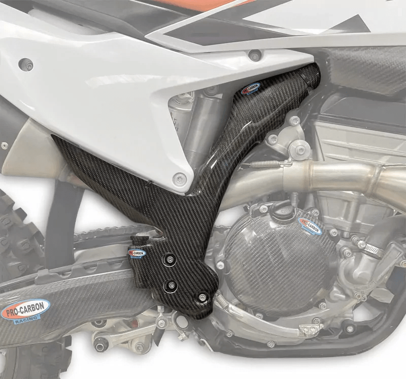 Pro Carbon Rahmschützer (lang) KTM SX 125/250/300 2023 - & SX-F 250/350/450 2023 - & EXC/EXC-F 150/250/300/350/450/500 2024 - MxProStoreParts