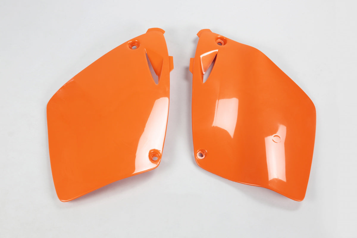 UFO Side Number Plates Orange KTM SX 1998-2003 & EXC 2000-2003