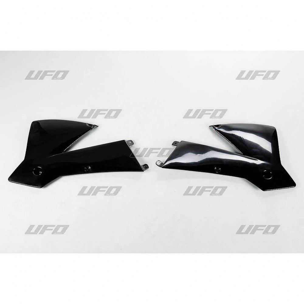 UFO radiator kappen Zwart KTM SX 125 02 - 04 & SX 250 01 - 04 & SX 450 03 - 04 & EXC 125/200/250/300/380/400/450 03 - 04 - MxProStoreParts
