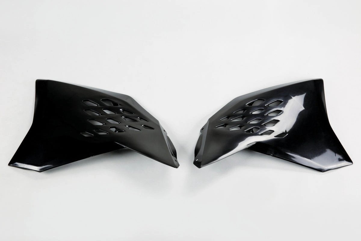 UFO radiator kappen Zwart KTM SX/SX - F 125 - 450 2007 - 2010 & EXC/EXC - F 125 - 450 2008 - 2011 - MxProStoreParts