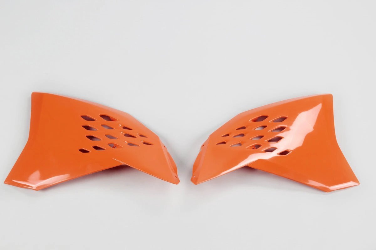 UFO radiator kappen Oranje KTM SX/SX - F 125 - 450 2007 - 2010 & EXC/EXC - F 125 - 450 2008 - 2011 - MxProStoreParts