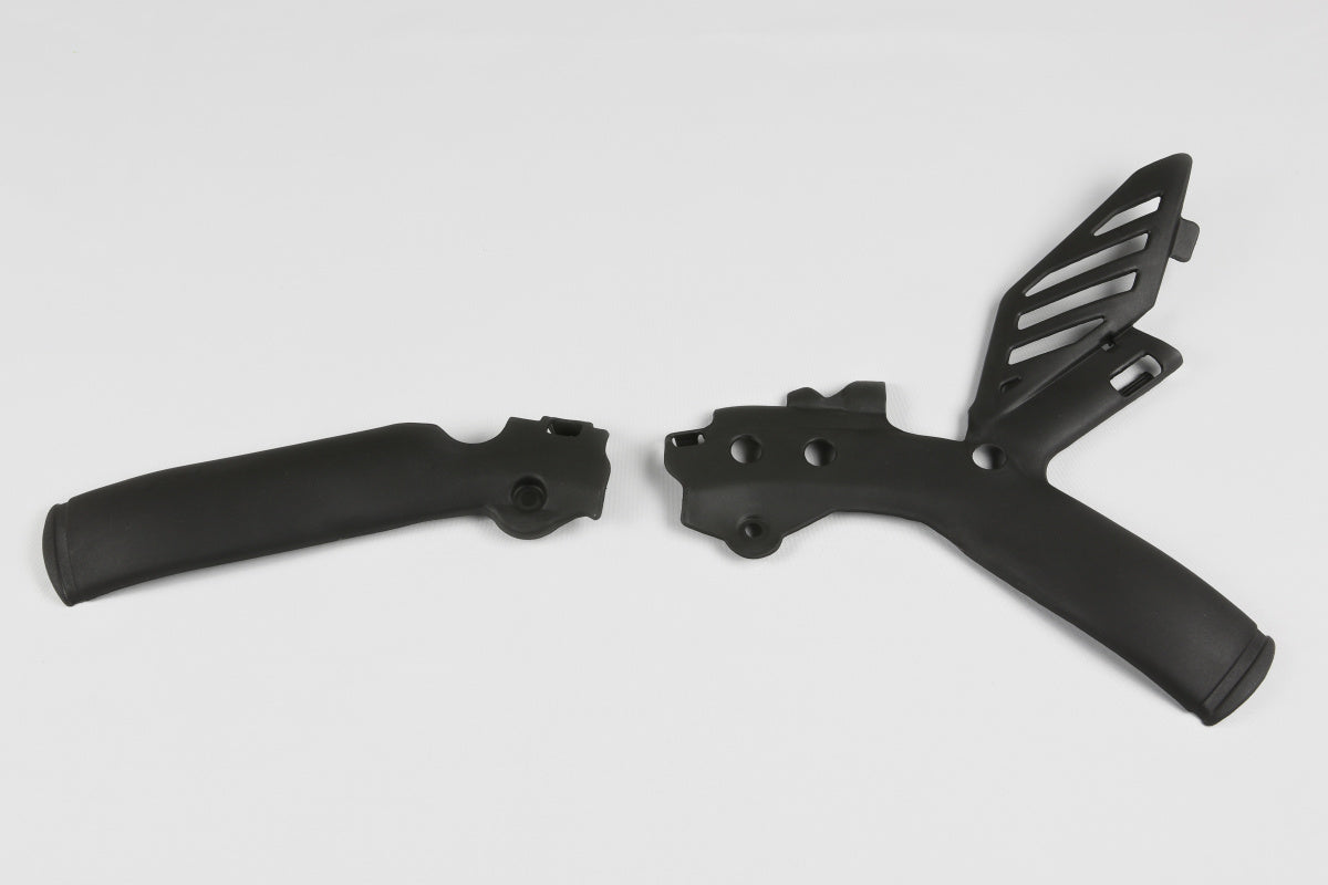 UFO frame beschermers zwart KTM SX/SX-F 125-450 2007-2010 & EXC/EXC-F 125-500 2008 tot 2011