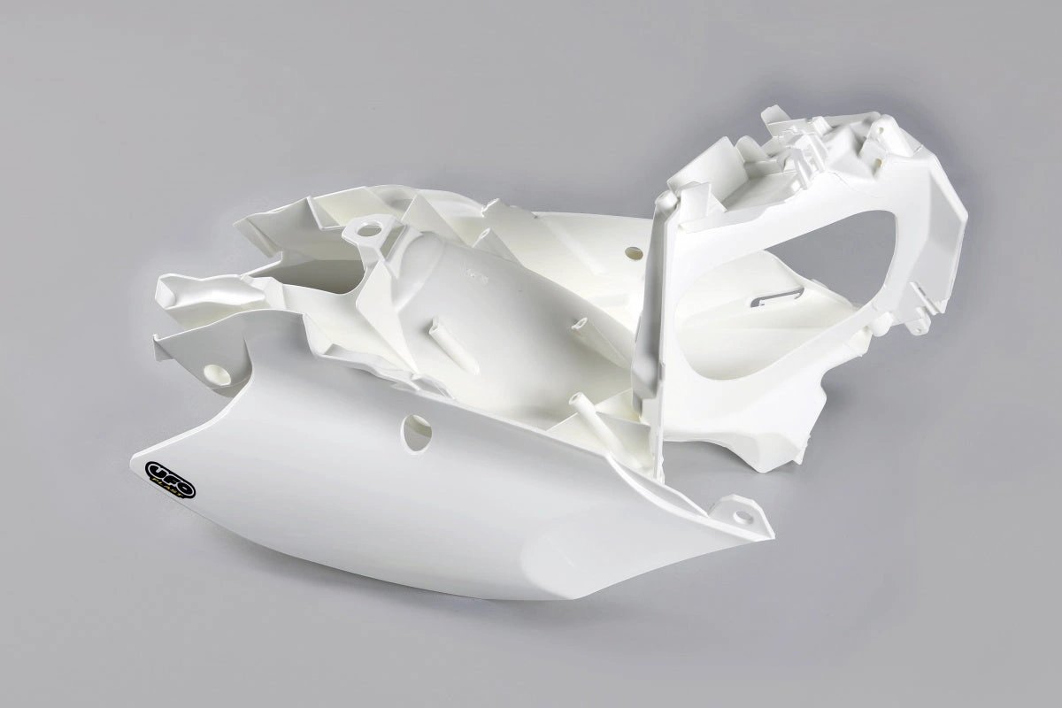 UFO Kennzeichenhalter + Airbox Weiß KTM SX 125/150 11-15 & SX 250 11-16 & SX-F 250/350/450 11-15 & EXC 200/250/300/450/500 12-16 & EXC-F 250/350 12-16 – MxProStoreParts