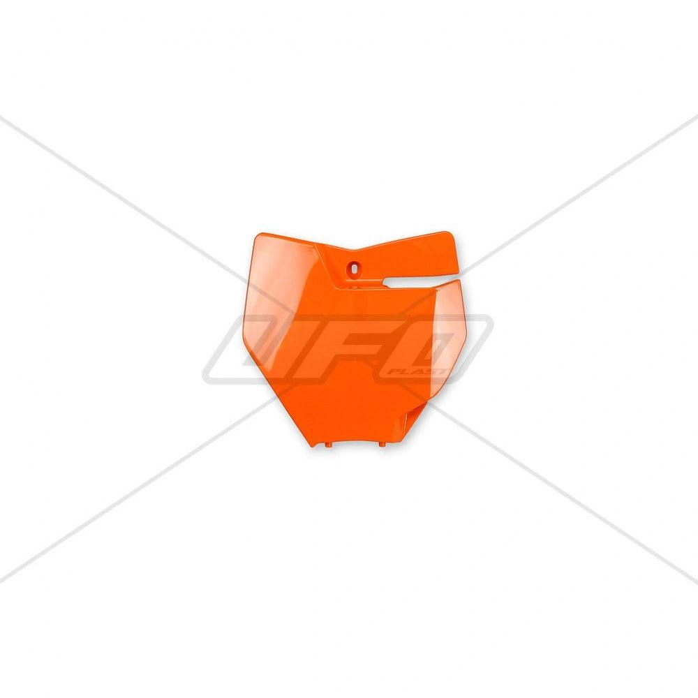 UFO Vornummernschild für orangefarbenes KTM SX 125/150 16 – 18, SX 250 17 – 18 und SX-F 250/350/450 16 – 18 - MxProStoreParts
