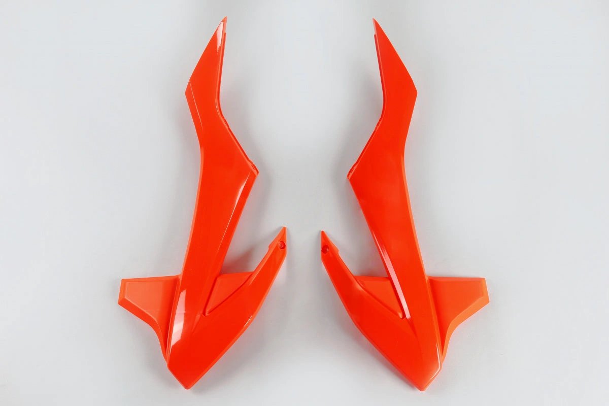 UFO Fluor-orange Radiatorenkappen für KTM SX 85 2018 - & Gas Gas MC 85 2021 - MxProStoreParts