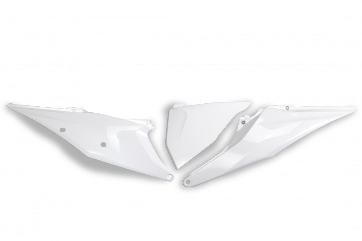 UFO zijnummerborden + Luchtfilterkap Wit 2020 KTM SX 125/150/250 19- & SX-F 250/350/450 19- & EXC 250/300 20- & EXC-F 250/350/450/500 20-