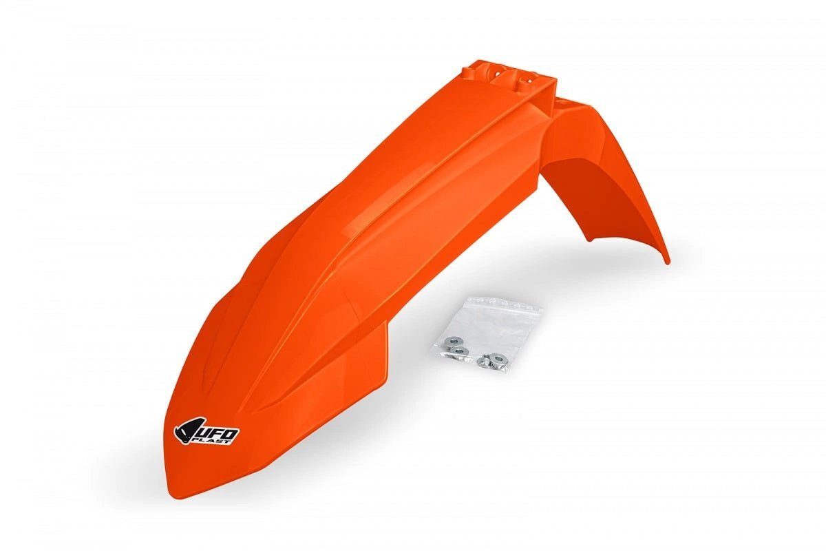 UFO Vorderer Schutzblech Orange KTM SX 125/150/250/300 2023 - und SX-F 250/350/450 2023 - und KTM EXC/EXC-F 250/300/350/450/500 2024 - MxProStoreParts