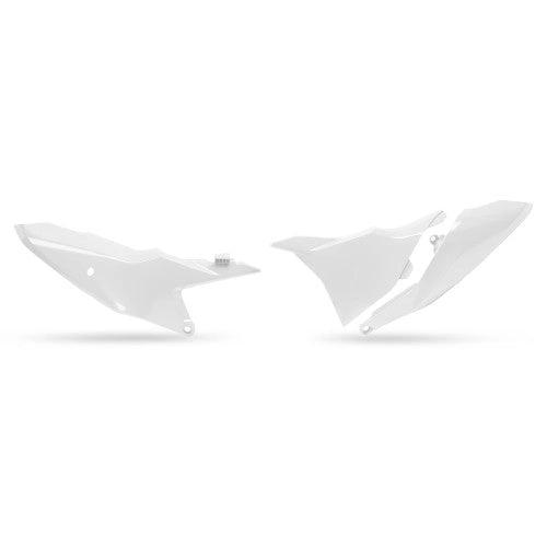 UFO Seitenkennzeichentafeln + Luftfilterkappe Weiß 2020 KTM SX 85 2025 - MxProStoreParts