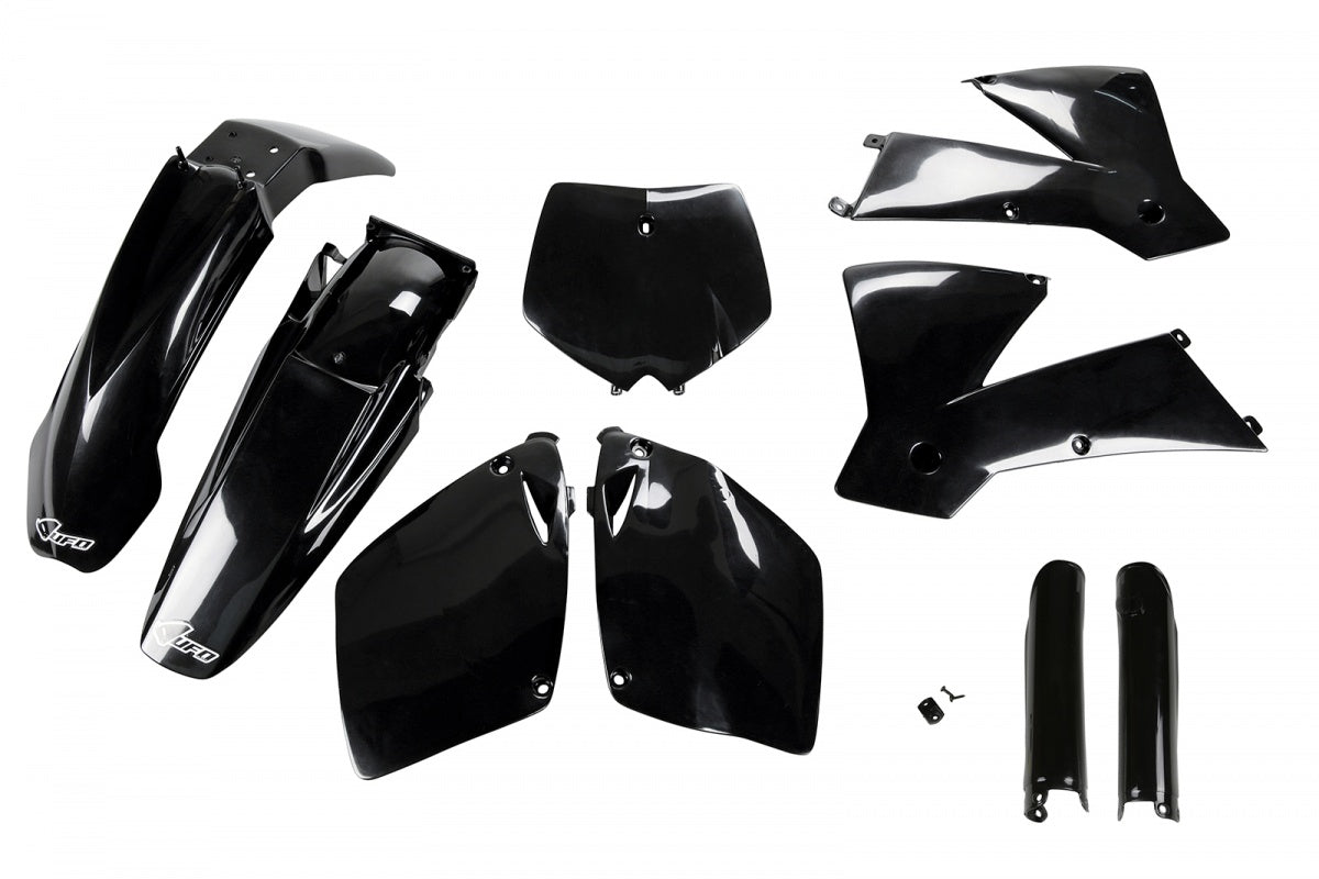 UFO plastic kit Zwart KTM SX 250/400 2001-2002 & SX 125 2002 ( full kit )