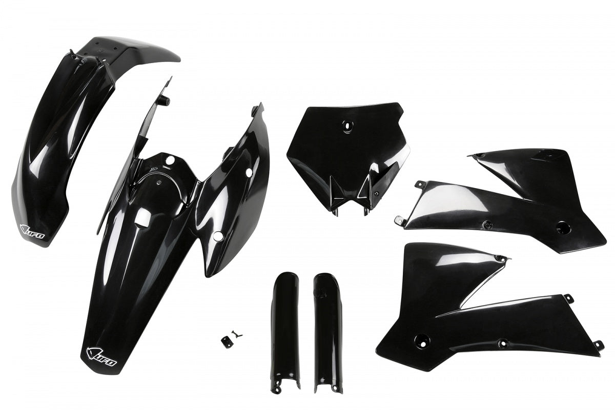 UFO plastic kit Zwart KTM SX 125/250/450 2004 ( full kit )