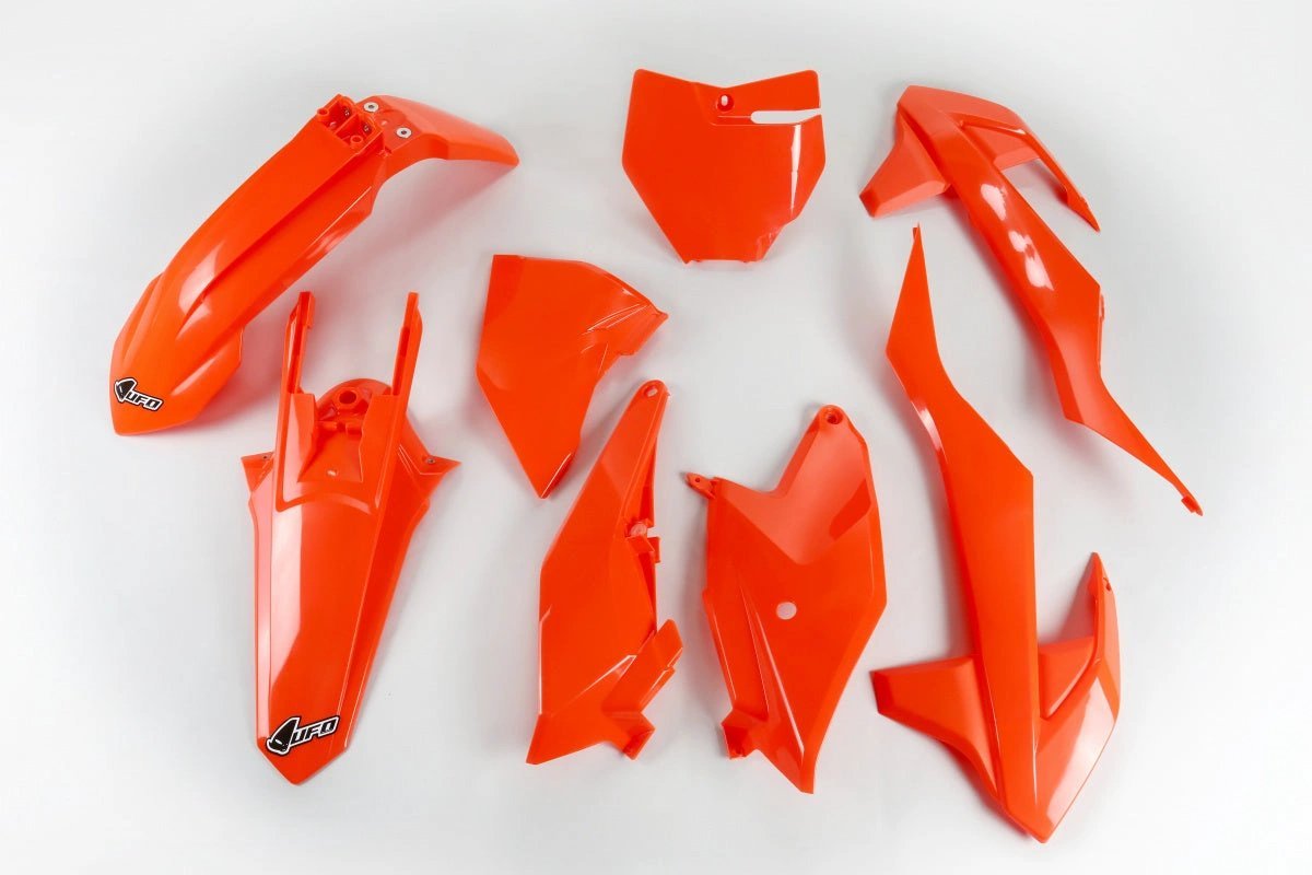 UFO Kunststoff-Set Fluor-Orange für KTM SX 85 2018 und Gas Gas MC 85 2021 – MxProStoreParts
