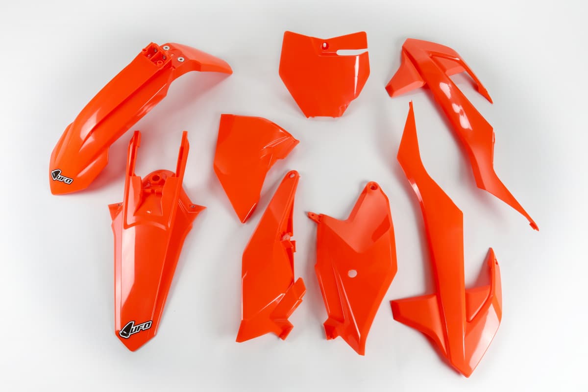UFO plastic kit Fluor Oranje KTM SX 85 2018- & Gas Gas MC 85 2021-