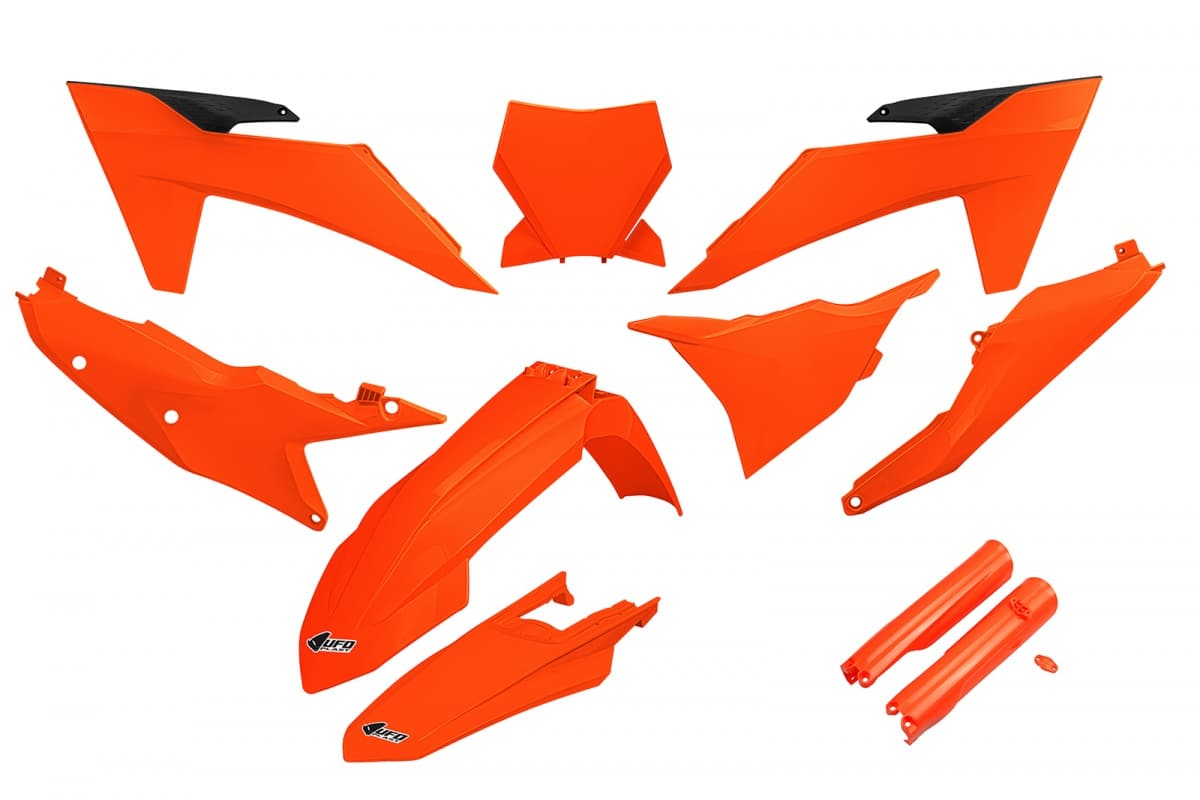 UFO plastic kit Fluor Oranje ( Full kit ) KTM SX 125/150/250/300 2023- & SX-F 250/350/450 2023- ( model 2023 ) - MxProStoreParts