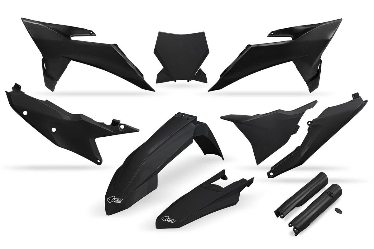 UFO plastic kit Zwart ( Full kit ) KTM SX 125/150/250/300 2023 - 2026 & SX - F 250/350/450 2023 - 2026 ( model 2025 ) - MxProStoreParts