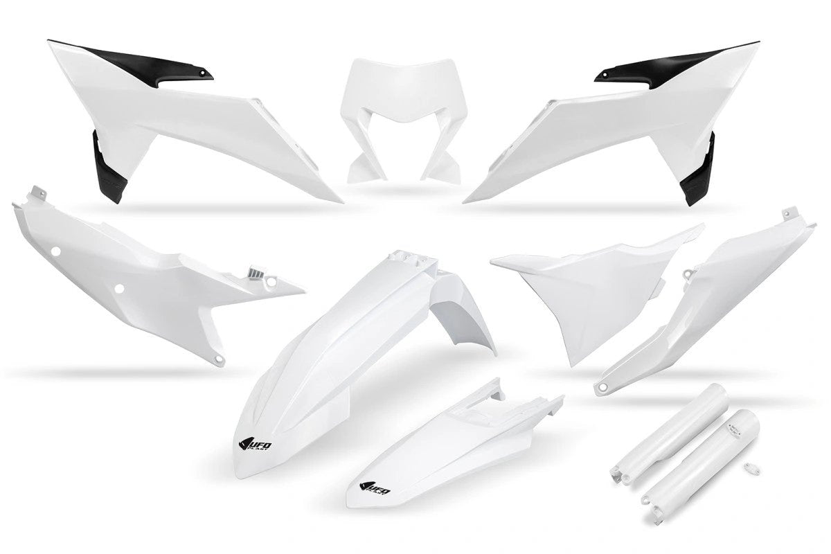 UFO plastic kit Wit ( Full kit ) KTM EXC/EXC - F 250/300/350/450/500 2024 - ( 2026 look ) - MxProStoreParts