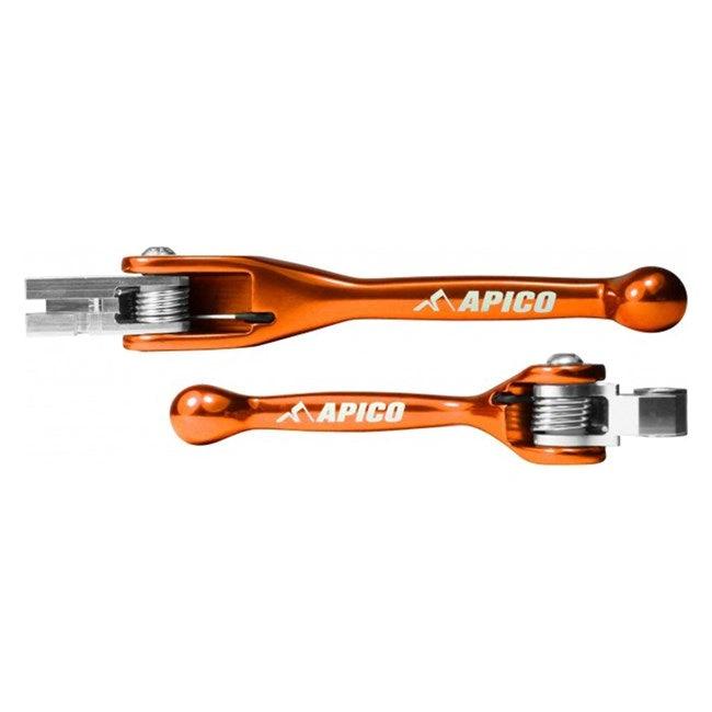 Apico Klapphebelsatz Orange KTM SX/EXC 125-200 14-15 & Husqvarna TC 125 14-17 & 19-20 - MxProStoreParts