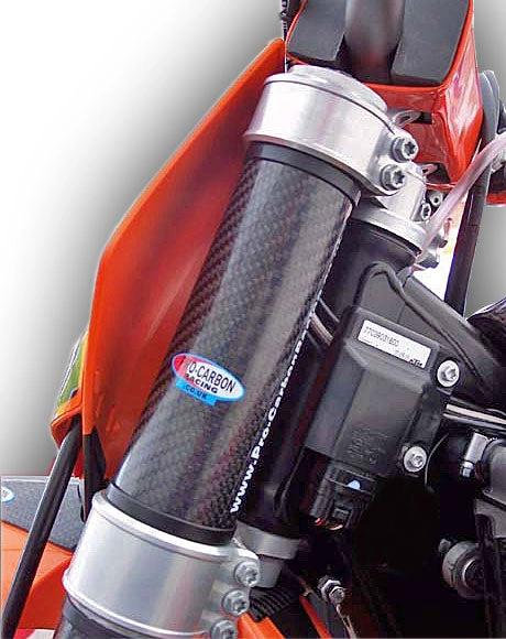 Pro Carbon bovenste voorvork deel carbon wraps ( set van links en rechts ) - MxProStoreParts