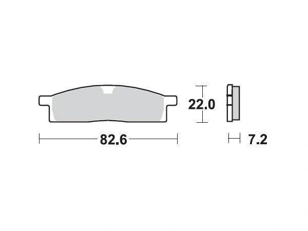 Mino-Bremsbeläge für Yamaha YZ 65/80/85 1993 - MxProStoreParts