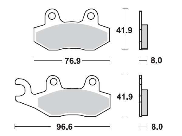 Mino for brake pads Suzuki -95 & Yamaha -97 & Kawasaki -93 & Husqvarna -95